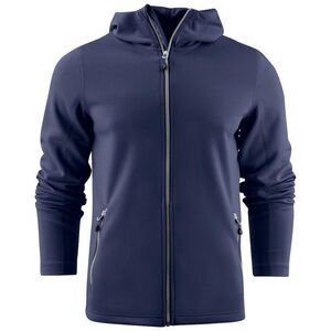 Printer RED Mens Layback Hoodie / Navy